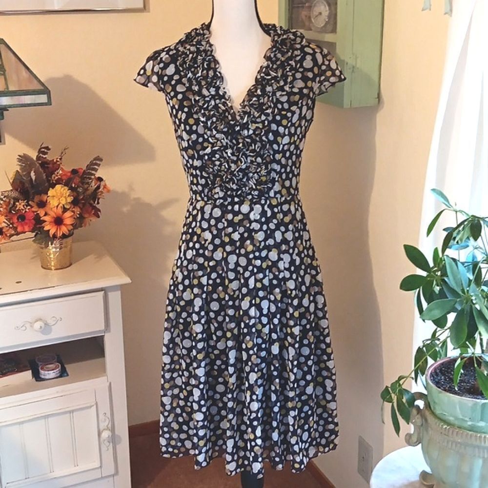 Adrianna Papell  Ruffled Front Dress, Career,  Romcom,  Professional